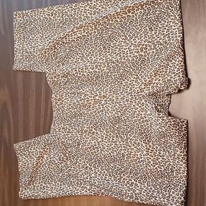 PGB Animal Print Pants w Elastic Waist 1X